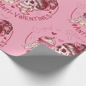 Cupido domme schedel harten anti Valentijn Cadeaupapier (Hoek)