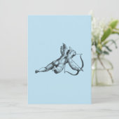 Cupido en Arrow Love Cherub Angel Kaart (Staand voorkant)
