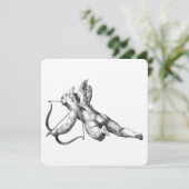 Cupido en Arrow Love Cherub Angel Kaart (Staand voorkant)