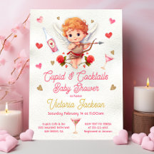 Cupido en Cocktails Valentijnsdag Baby shower