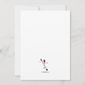 Cupido en Cocktails Valentijnsdag Kaart (Achterkant)