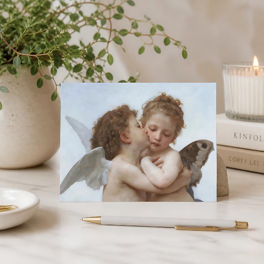 Cupido en Psyche als kinderen Briefkaart