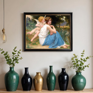 Cupido en Psyche door Guillaum Seignac Poster
