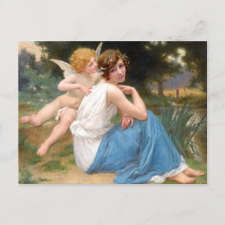 Cupido en Psyche van Guillaum Seignac Briefkaart