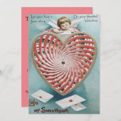 Cupido Engel Kaleidoscoop Bruiloft Uitnodiging (Voorkant / Achterkant)