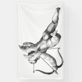 Cupido God van de Liefde Spandoek (Verticaal)