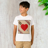 Cupido Hart met Pijl Romantische Valentijnse Patro T-shirt