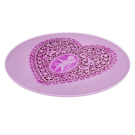 CUPIDO HART MET ROZE BLOEMEN VALENTIJN SNIJPLANK (Hoek)