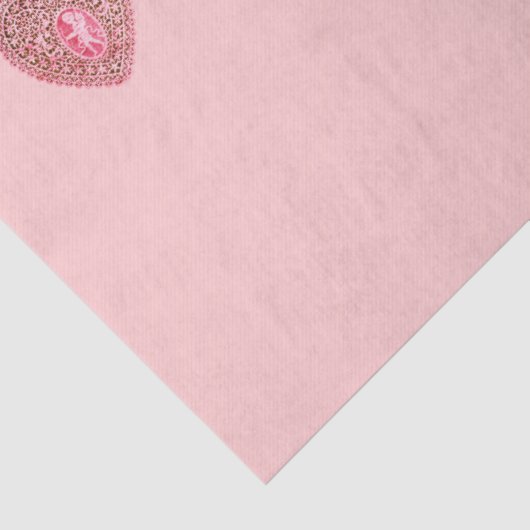 CUPIDO HART ROZE Rood Valentijnsdag Tissuepapier (Detail)