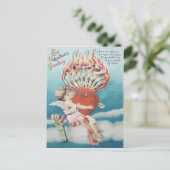 Cupido Hart Vuur Kaleidoscoop Briefkaart (Staand voorkant)