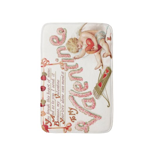 Cupido Hartboog Pijl Mend Badmat (Voorkant Verticaal)