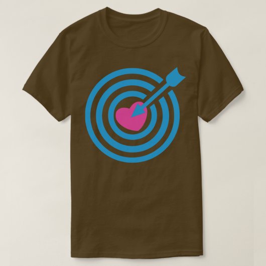 Cupido-hartpijl T-shirt (Design voorkant)