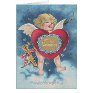 Cupido Heart Bow Arrow Sterren Wolken Hemelen