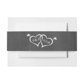 Cupido Hearts schoolbord Uitnodigingen Wikkel (Voorkant Voorbeeld)