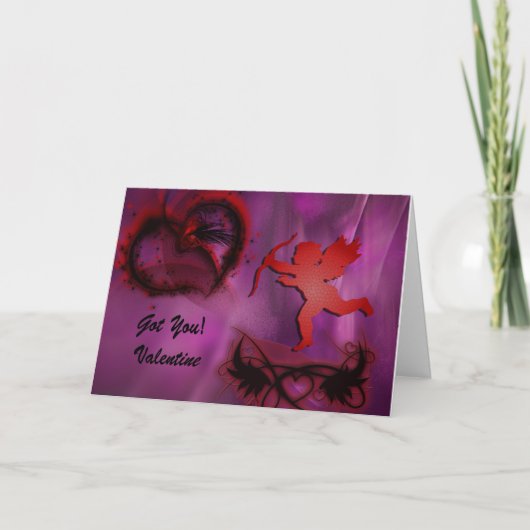 Cupido heeft het recht op Valentijnsdag Feestdagen Kaart (Voorkant)