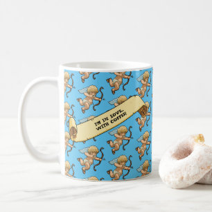 Cupido Ik Ben Verliefd Op Koffie! Valentijnsdag Pa Koffiemok