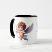 Cupido in vlucht mok (Voorkant links)