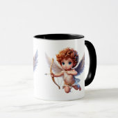 Cupido in vlucht mok (Voorkant rechts)