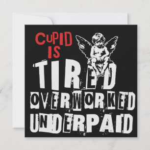 Cupido is moe feestdagenkaart