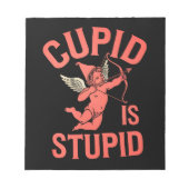 Cupido is stom grappige Valentijnsdag Notitieblok (Voorkant)