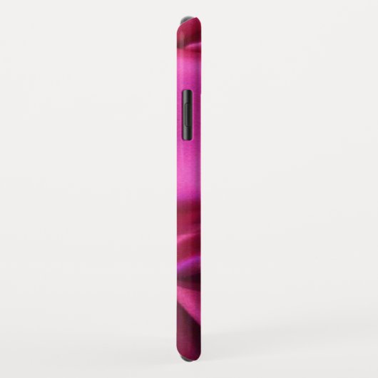 CUPIDO KANT HART ZIJDE ROZE FUCHSIA STOF MONOGRAM Case-Mate iPhone CASE (Achterkant/rechts)