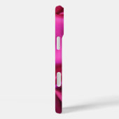 CUPIDO KANT HART ZIJDE ZWART FUCHSIA STOF MONOGRAM Case-Mate iPhone CASE (Achterkant / Rechts)