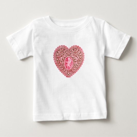 CUPIDO KANTEN HART, Roze Rood (Voorkant)