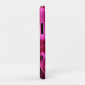 CUPIDO KANTEN HART ZIJDE ROZE FUCHSIA STOF MONOGRA Case-Mate iPhone CASE (Achterkant/rechts)