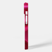 CUPIDO KANTEN HART ZIJDE ROZE FUCHSIA STOF MONOGRA Case-Mate iPhone CASE (Achterkant / Links)