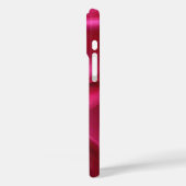 CUPIDO KANTEN HART ZIJDE ROZE FUCHSIA STOF MONOGRA Case-Mate iPhone CASE (Achterkant / Links)