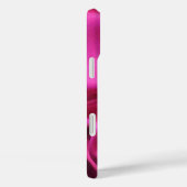 CUPIDO KANTEN HART ZIJDE ROZE FUCHSIA STOF MONOGRA Case-Mate iPhone CASE (Achterkant / Rechts)
