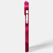 CUPIDO KANTEN HART ZIJDE ROZE FUCHSIA STOF MONOGRA Case-Mate iPhone CASE (Achterkant / Links)