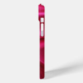 CUPIDO KANTEN HART ZIJDE ROZE FUCHSIA STOF MONOGRA Case-Mate iPhone CASE (Achterkant / Links)