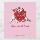 Cupido Liefde Wijn Mousserende Wijn Label Wijn Etiket (Enkel label)