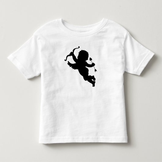 Cupido loopt met een boog kinder shirts (Voorkant)