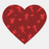 Cupido Love Hart Sticker (Voorkant)