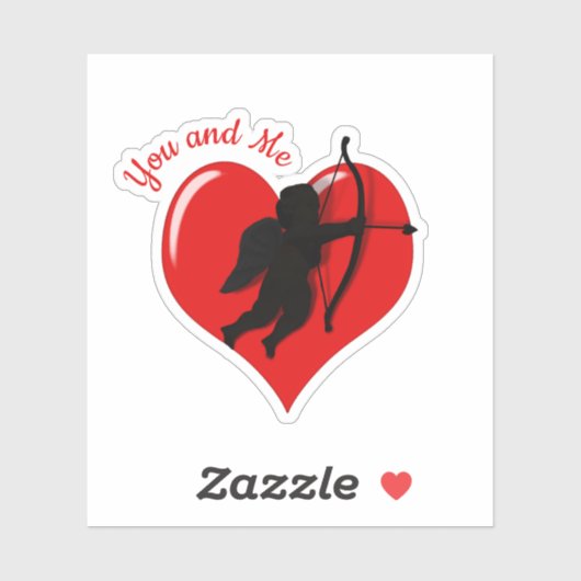 Cupido Love Valentijnsdag Sticker (Vel)
