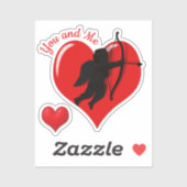 Cupido Love Valentijnsdag Sticker (Vel)