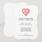 Cupido Mailing Valentijn  Hart Kaart (Voorkant / Achterkant)