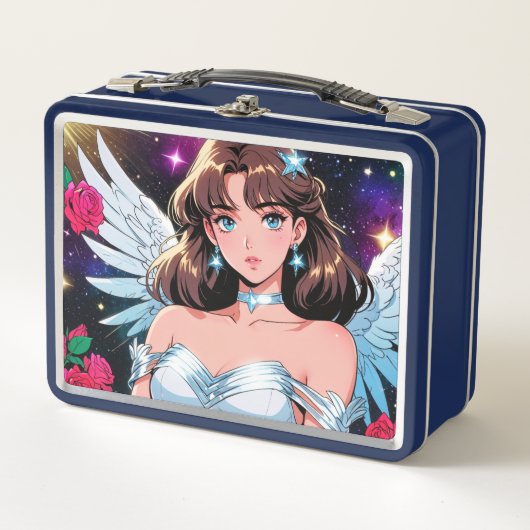 Cupido Meisje Metalen Lunchbox (Voorkant)
