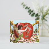 Cupido Mending Gebroken hart Feestdagenkaart (Staand voorkant)