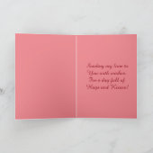 cupido met bloemetjes feestdagen kaart (Binnen)