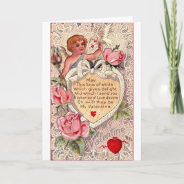  cupido met duif en liefdesbrief feestdagen kaart