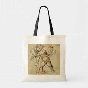 Cupido met een viool door Domenico Campagnola Tote Bag