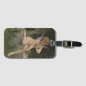 Cupido met een vlinder (door Bouguereau) Bagagelabel (Voorkant (horizontaal))