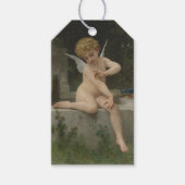 Cupido met een vlinder (door Bouguereau) Cadeaulabel (Voorkant)