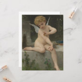 Cupido met een vlinder (door Bouguereau) Kaart (Voorkant / Achterkant in situ)
