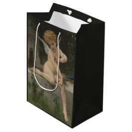 Cupido met een vlinder (door Bouguereau) Medium Cadeauzakje