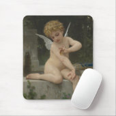 Cupido met een vlinder (door Bouguereau) Muismat (Met muis)