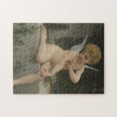 Cupido met een vlinder (van Bouguereau) Legpuzzel (Horizontaal)